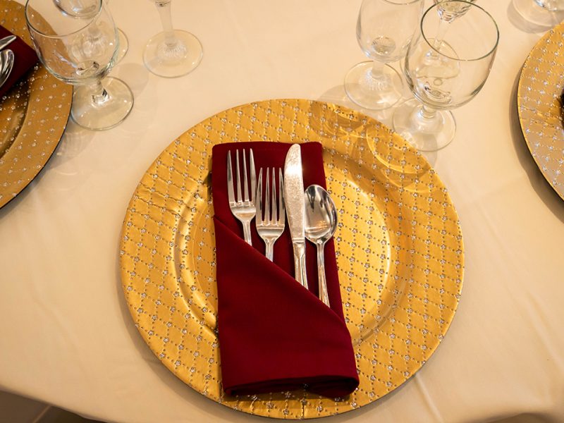 Hotel Piccadilly Regency Ballroom Place Setting